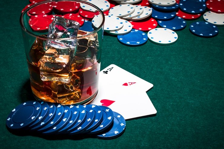 Blueprint Gaming baccarat table layout showing Banker, Player, and Tie betting zones